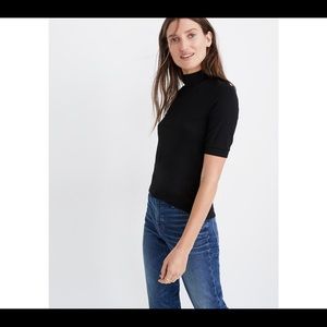 Madewell drapey mockneck top